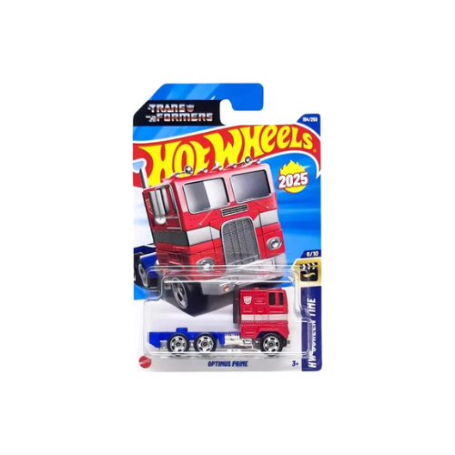 Miniatura Caminhão Optimus Prime - Transformers - HW Screen Time 6/10 - Mainline - 7,5 cm - 1:64 - Hot Wheels