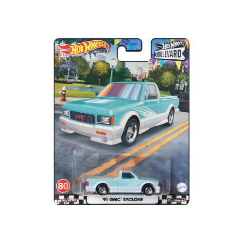 Miniatura Picape GMC Syclone (1991) - Boulevard - 1:64 - Hot Wheels Premium