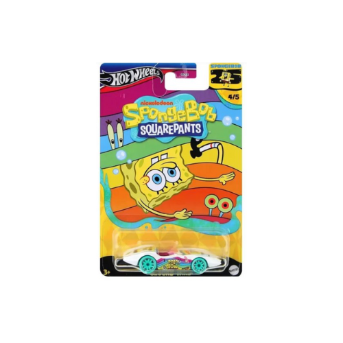 Miniatura Carro Second Wind "Rainbow" - Bob Esponja 4/5 - 7,0 cm - 1:64 - Hot Wheels
