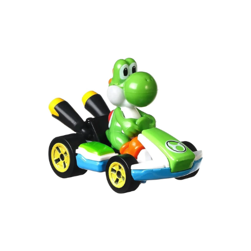 Miniatura Carro Mario Kart (Yoshi) - Standard Kart - Die-cast 5,5 cm - Hot Wheels