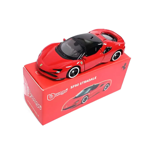 Miniatura Bburago 1:64 Ferrari Sf90 Stradale Vermelha