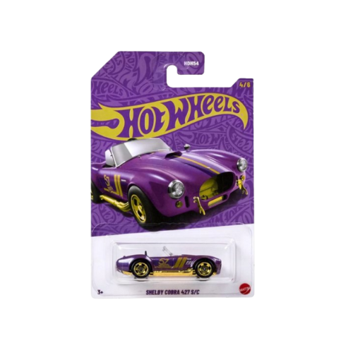 Miniatura Carro Shelby Cobra 427 S/C - Aniversário 57 Anos - 4/6 - 6,5 cm - 1:64 - Hot Wheels